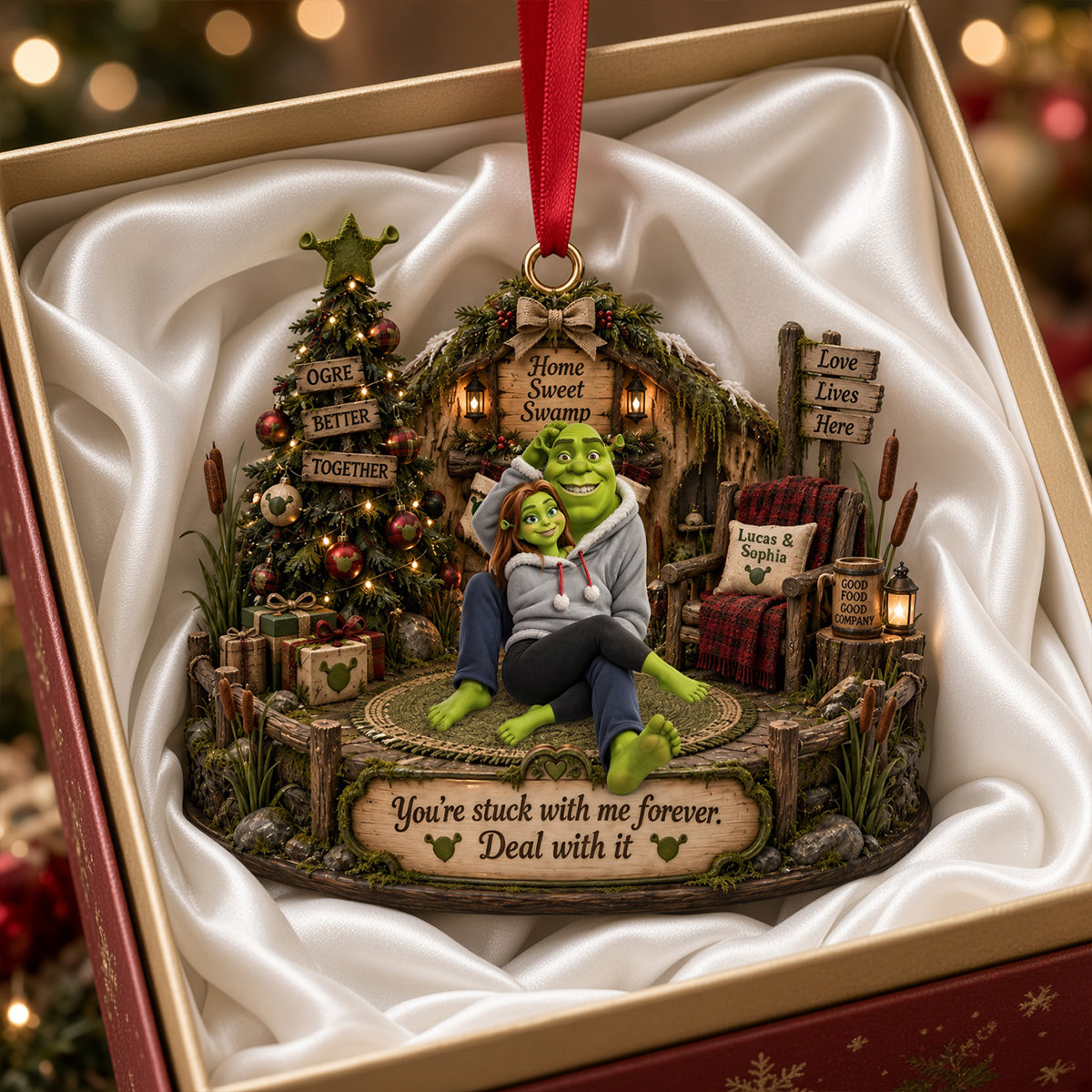 Sweet Swamp Christmas Ornament - Personalized Gifts For Couple 05totn250926-Homacus