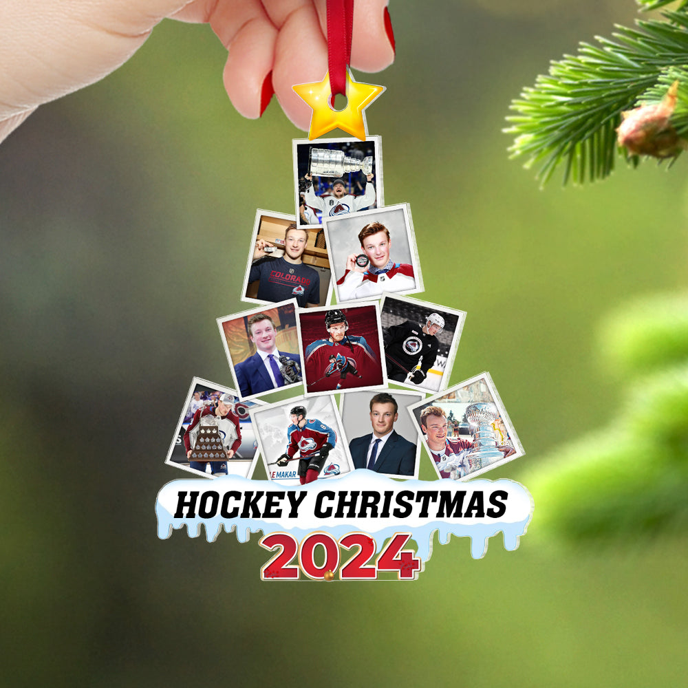 Custom Photo Gifts For Ice Hockey Lovers Ornament 02hupu170824 ct141124-Homacus