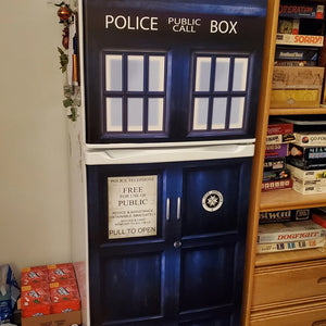 Door Cover For Movie Fans 02HUXX120924 Police Box Door Cover-Homacus