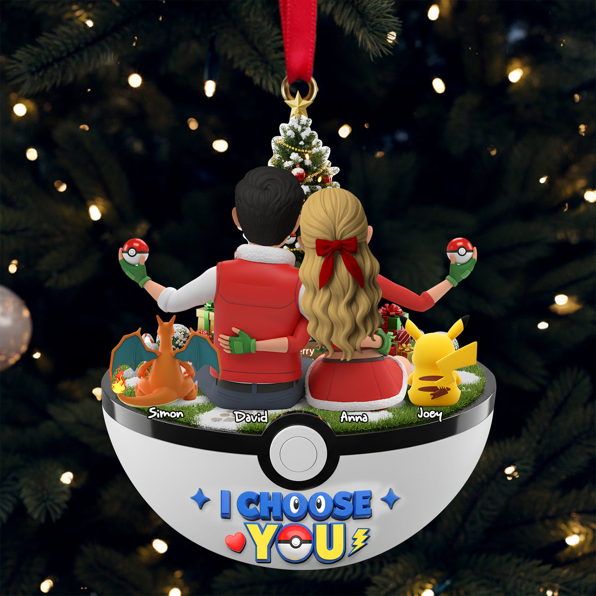 Couple I Choose You Ornament - Personalized Gifts For Couple 03ohlu071025-Homacus