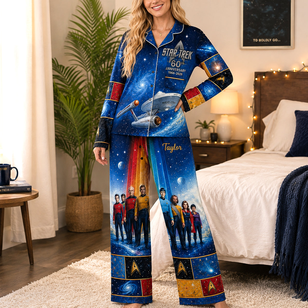 Long Time In The Cosmic Pajama Set - Personalized Gifts 04qhdh260826