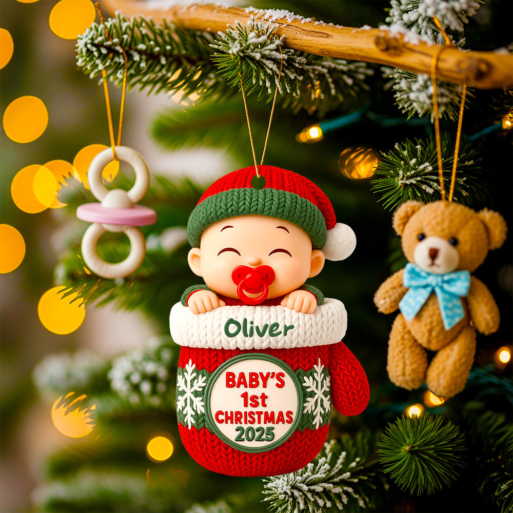 Baby First Christmas Ornament Personalized Gifts For Kids 03PGDT120825-Homacus