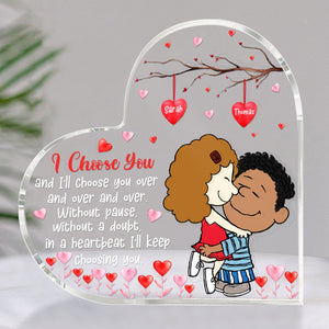 Personalized Gifts For Couple Love Cartoon Heart Shaped Acrylic Plaque Valentine 04XQQN061224HG-Homacus