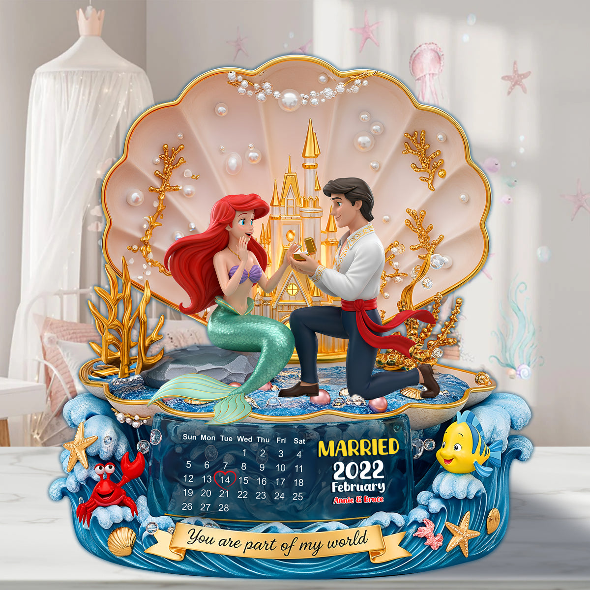 Marriage Proposal On The Beach Acrylic Plaque - Personalized Gifts For Couple 07OHLU200625-Homacus