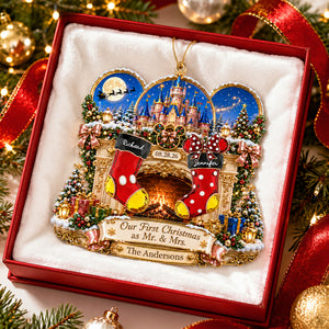 Newly Married Couple Christmas Ornament - Personalized Gifts For Couple 03naqn030926-Homacus