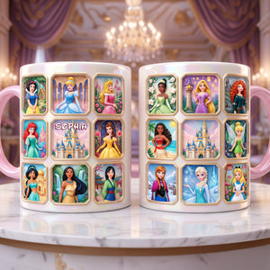 Princess Squad Christmas Coffee Accent Mug - Personalized Gifts For Kids 04NALU151026-Homacus