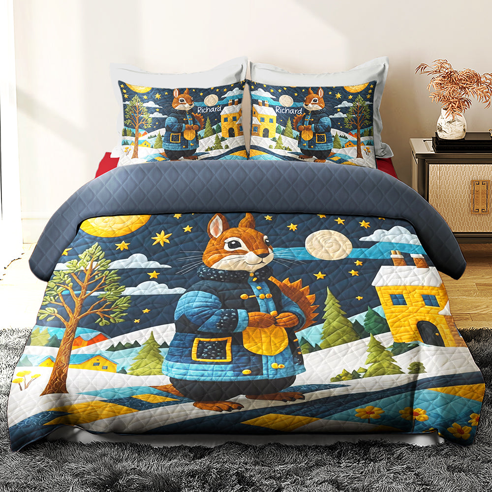 Personalized Gifts For Squirrel Lovers Quilt Bed Set 06kaqn220125-Homacus