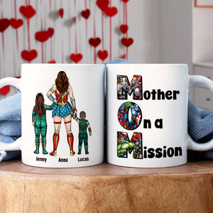 Personalized Gifts For Mom Coffee Mug 05totn070325pa Mother On A Mission-Homacus