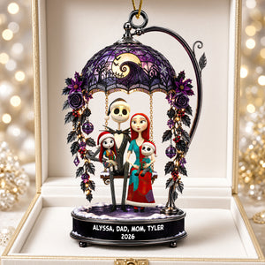 Cute Spooky Family Acrylic Ornament - Personalized Christmas Gifts For Family 02ohdt031026-Homacus