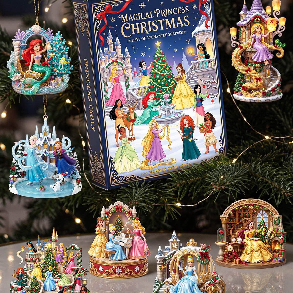 Lovely Fairy Tale Princesses Advent Calendar Blind Box - Personalized Christmas Gifts 02nata131026-Homacus