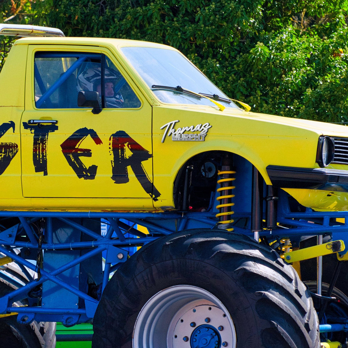 Personalized Gifts For Truck Lover Emblem Monster Truck Decor Custom Emblem-Homacus