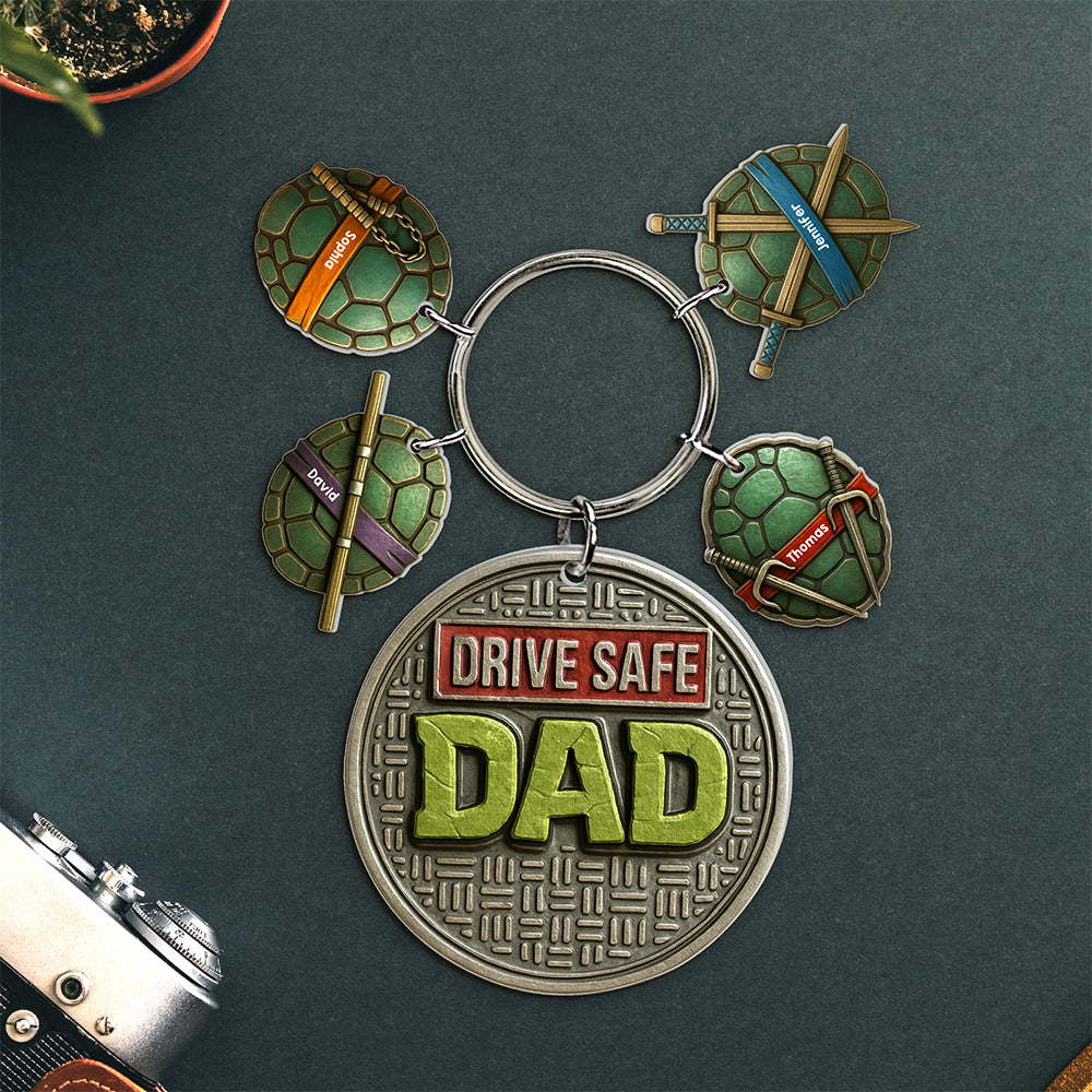 Drive Safe Dad Keychain - Personalized Christmas Gifts For Dad 04naqn300425-Homacus
