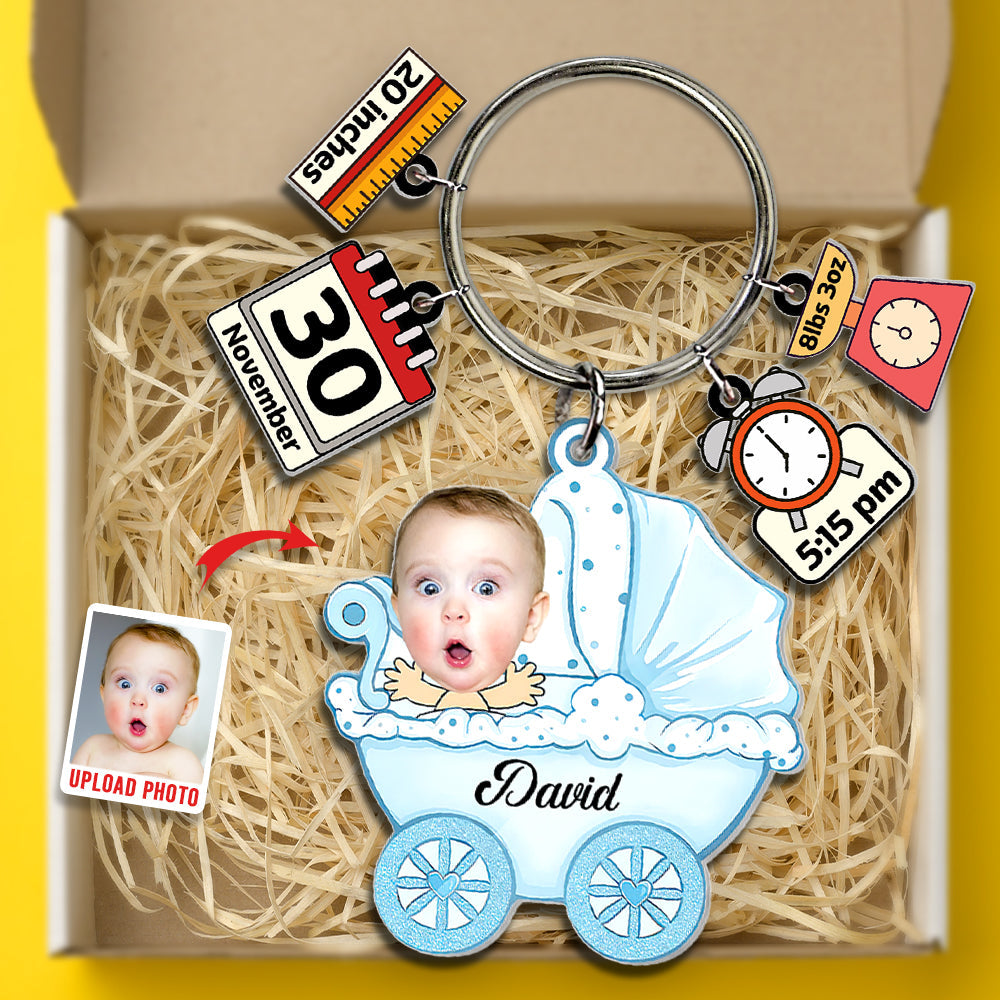 Custom Photo Gifts For Baby Tag Keychain 02XQDT191224-Homacus