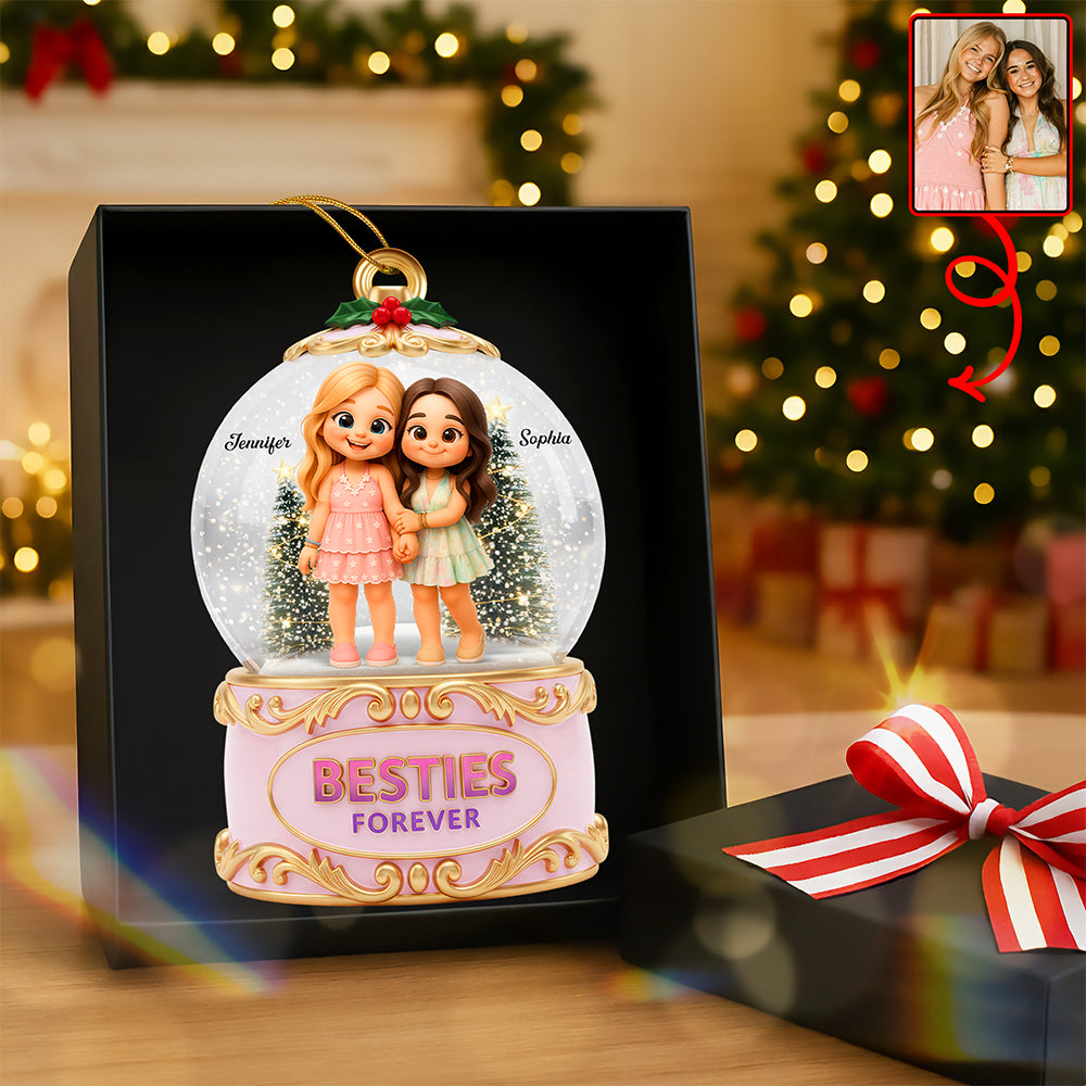 Holiday Besties Christmas Ornament - Custom Photo Gifts For Besties 01pgqn110925-Homacus