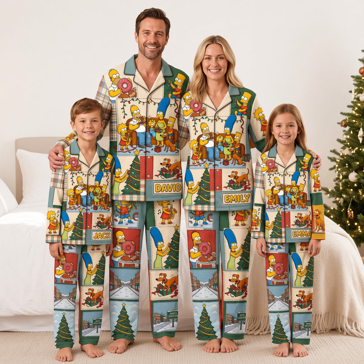 Family Christmas Pajama Set - Personalized Gifts For Christmas 04hadt040926-Homacus