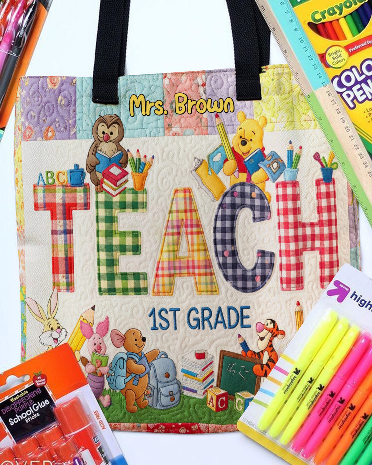 Cute Teacher Tote Bag, Personalized Gifts For Teacher 05qhtn220725-Homacus