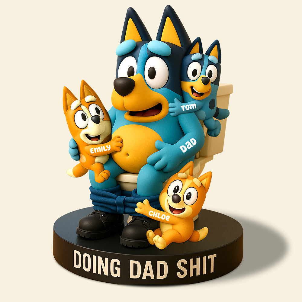 Holiday Chaos With Dad Plaque – Custom Christmas Gifts For Dad 02ohdt100525-Homacus