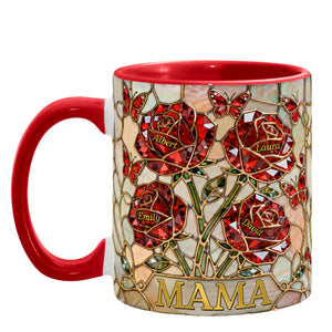 Roses Mom And Kids Coffee Accent Mug - Personalized Gifts For Mother's Day Coffee Mug 03HYQN050226-Homacus