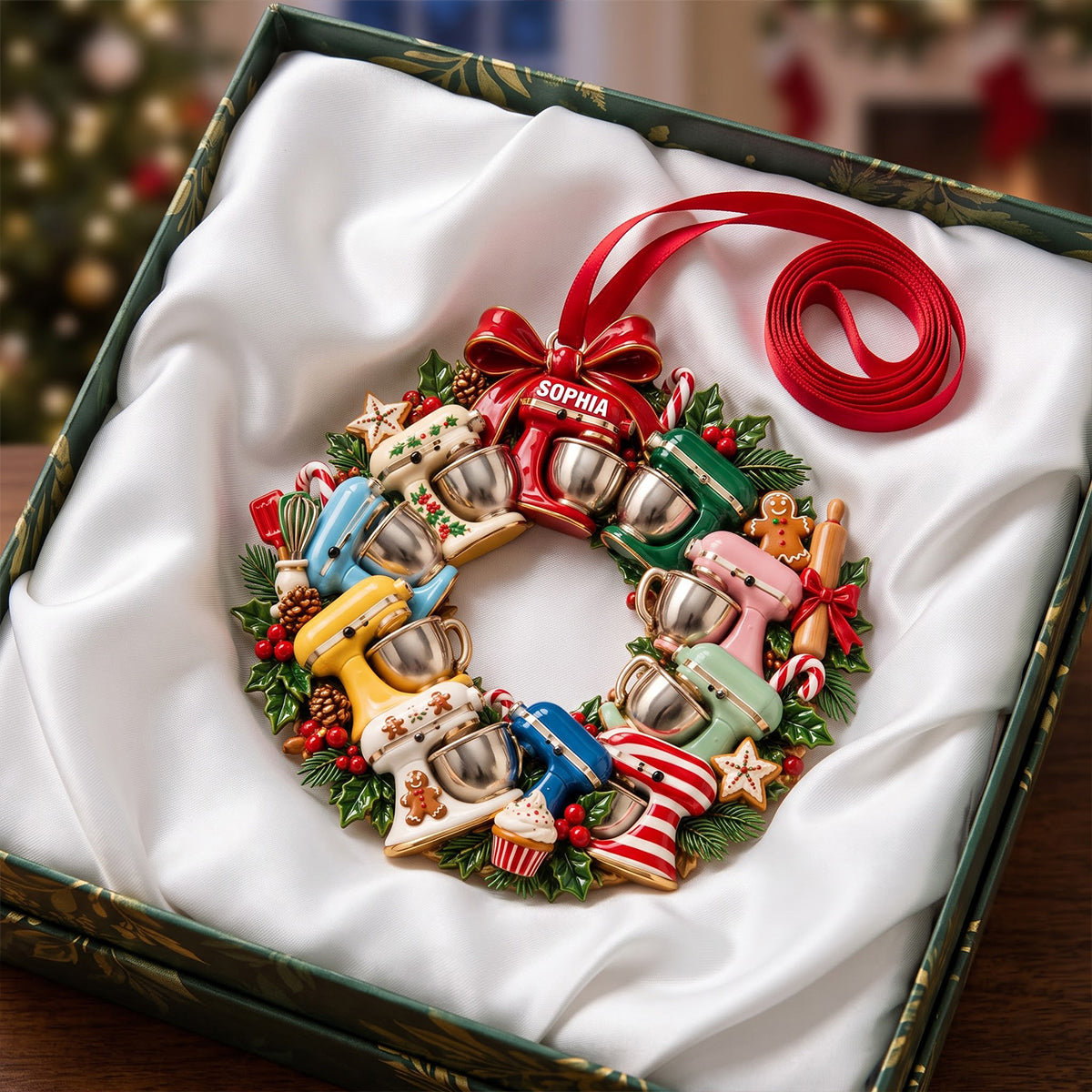 Baking Mixer Circle Train Acrylic Ornament, Personalized Gifts For Baking Lovers 07qhtn300926