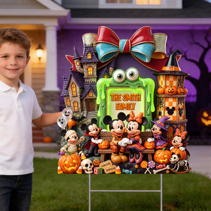 Mystical Spooky Family Yard Sign - Personalized Halloween Gifts For Family 012padh130826