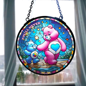 Personalized Gifts For Autism Bear Mom Stained Glass, You'll Never Walk Alone 01TGMH030325-Homacus