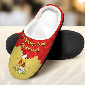 Personalized Gifts For Grandma Home Slippers Bear Grandkids 01KAMH071124-Homacus