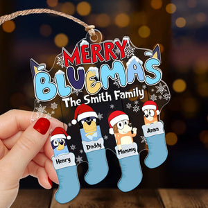 Personalized Gifts For Family Christmas Socks Ornament 02OHLU270924-Homacus