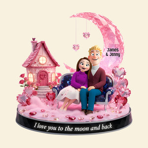 Romantic Couple Acrylic Light Box - Personalized Gifts For Couple 02totn031225-Homacus