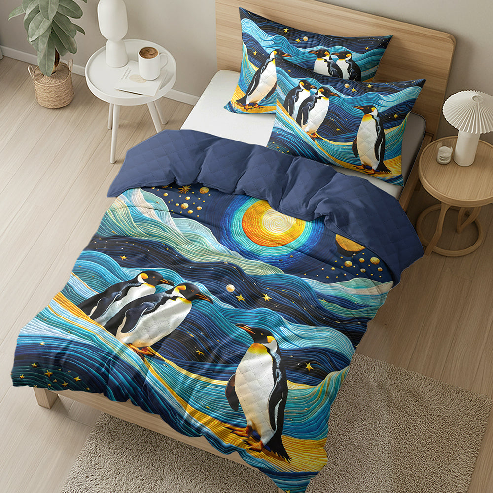 Gifts For Penguin Lovers Quilt Bed Set 06huqn210125-Homacus