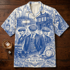 Toile de Jouy Hawaiian Shirt - Personalized Gifts 03hatn040726