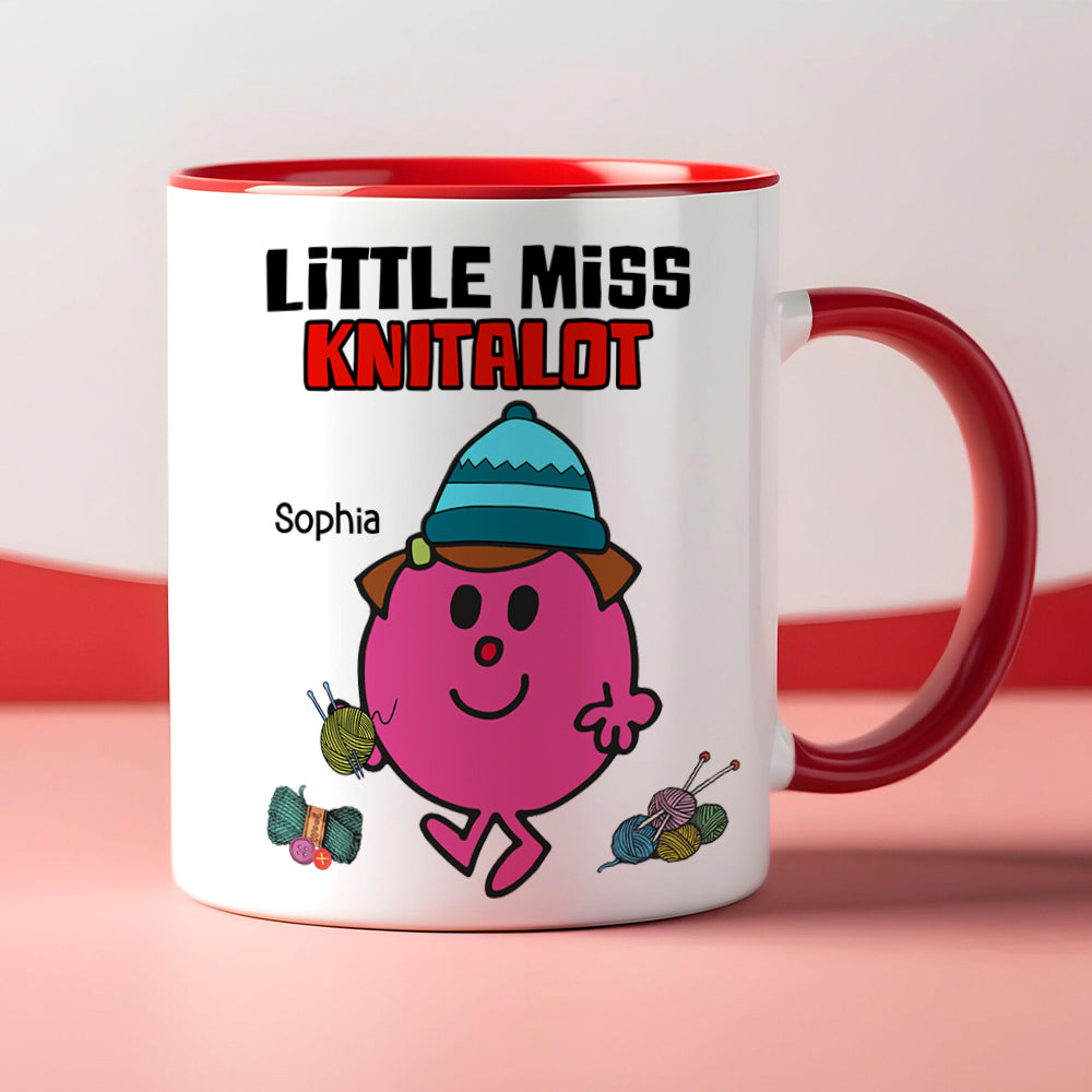 Personalized Gifts For Knitting Lovers Coffee Mug 03hutn250724pa Cute Little Girl Knitting-Homacus