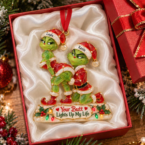 Naughty Couple Christmas Ornament - Personalized Gifts For Couple 04natn191026-Homacus