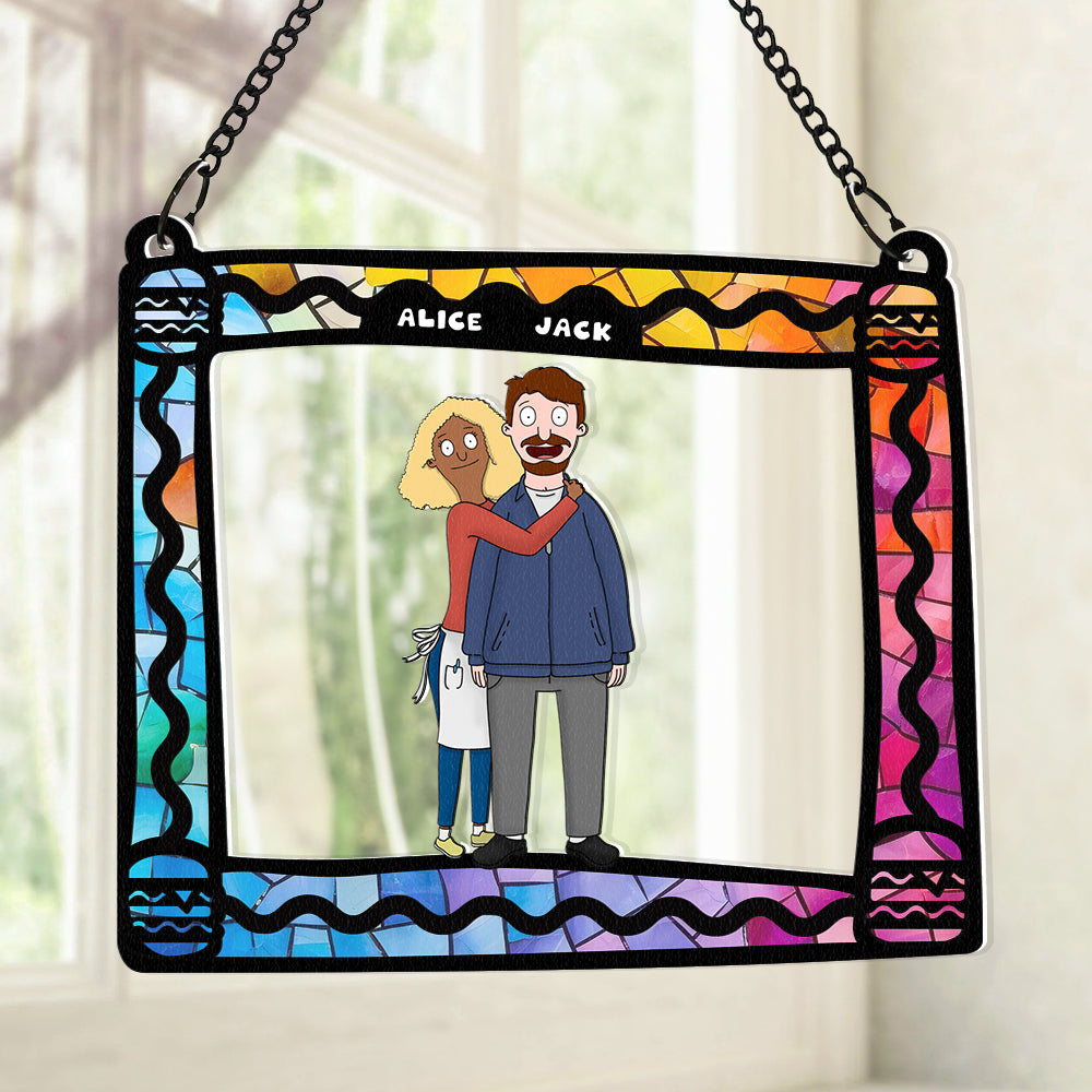 Personalized Gifts For Couple Suncatcher Ornament 05ACDT040225HG-Homacus