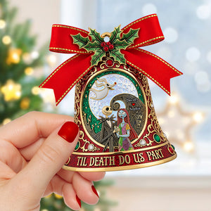 Gothic Love Christmas Ornament - Personalized Gifts For Couple 03paqn260825