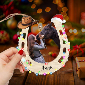 Personalized Custom Photo Gifts For Horse Lovers Acrylic Ornament 03OHLU211024-Homacus