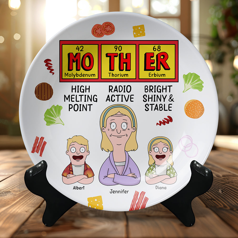 Personalized Gifts For Mom Round Plate 05TOQN210325HG-Homacus