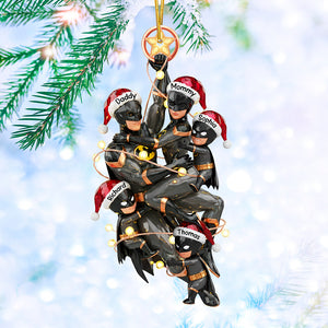 Night Hero Family Tree Ornament, Personalized Gifts For Family 04qhqn230925-Homacus