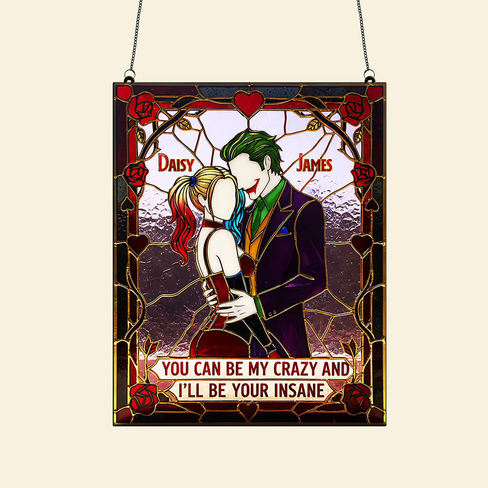 Mischievous Couple Suncatcher Ornament - Personalized Gifts For Couple 04kita011225-Homacus