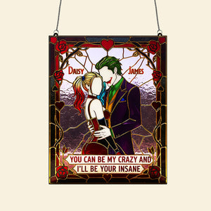 Mischievous Couple Suncatcher Ornament - Personalized Gifts For Couple 04kita011225-Homacus