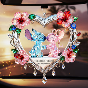 Happy Couple Car Hanging Ornament, Personalized Gifts For Couple 01qhta100126-Homacus