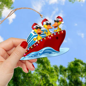 Personalized Gifts For Duck Lovers Christmas Ornament 01qhqn300923 Cruising Duck-Homacus