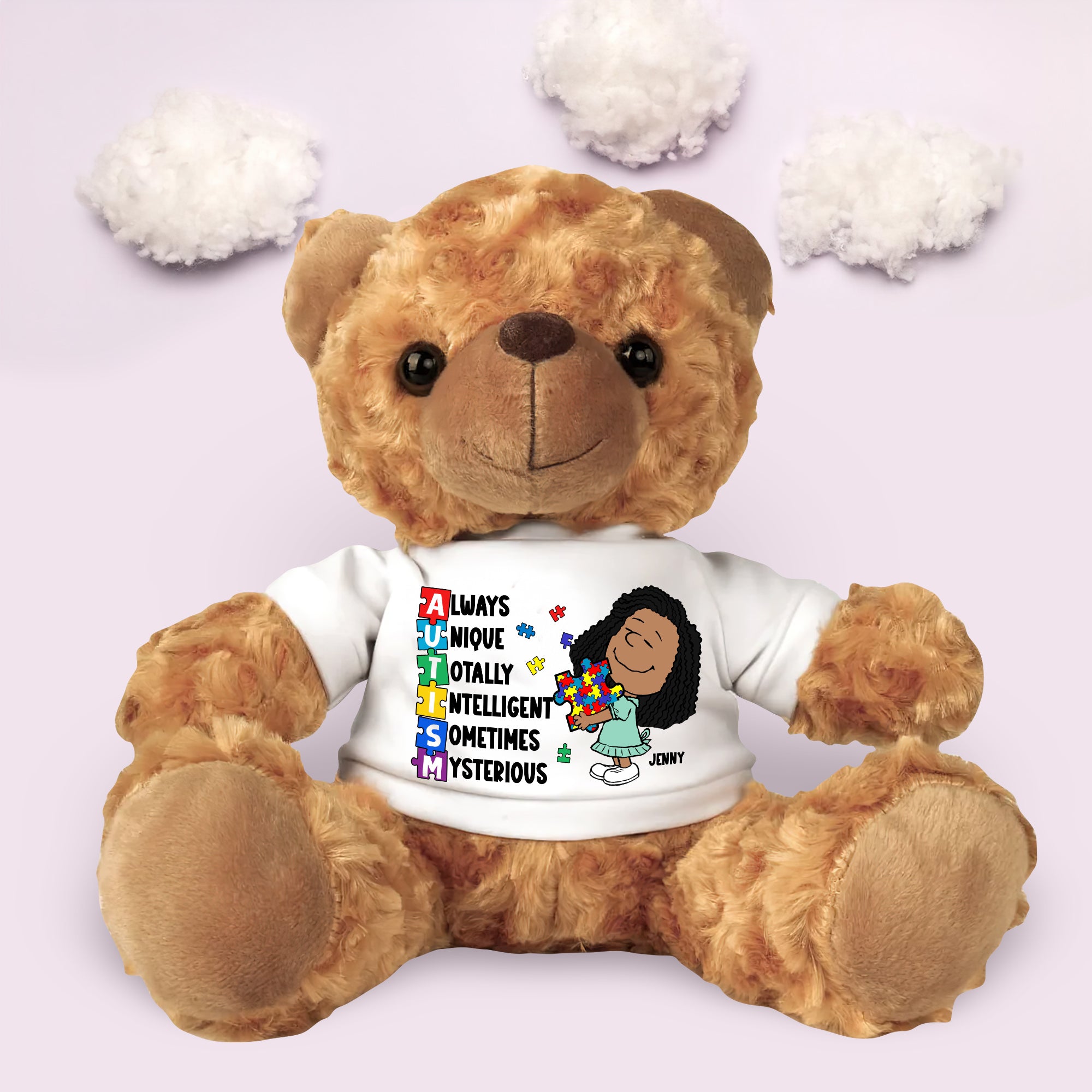 Personalized Gifts For Kids Autism Bear With Shirt 04xqtn200225hg-Homacus