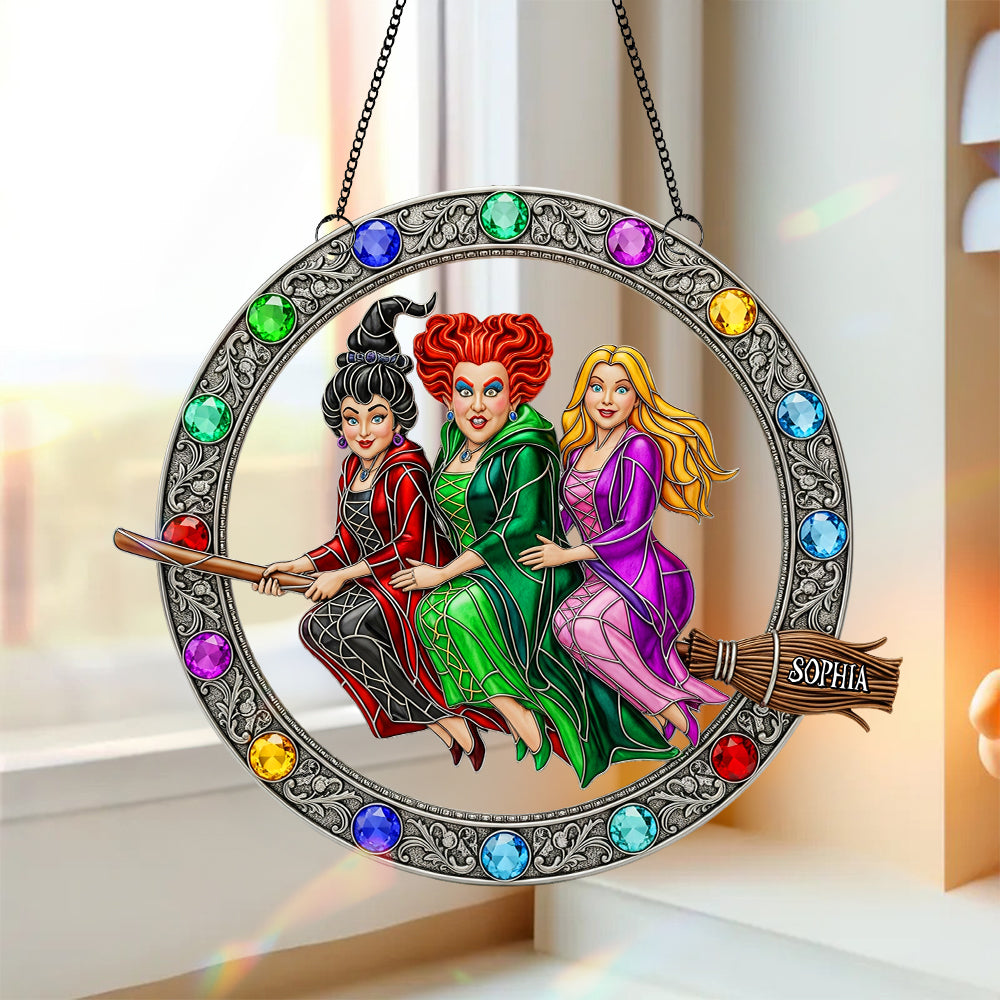 Enchanted Witches Trio Suncatcher - Personalized Gifts For Witch Lovers 04ohtn190825-Homacus