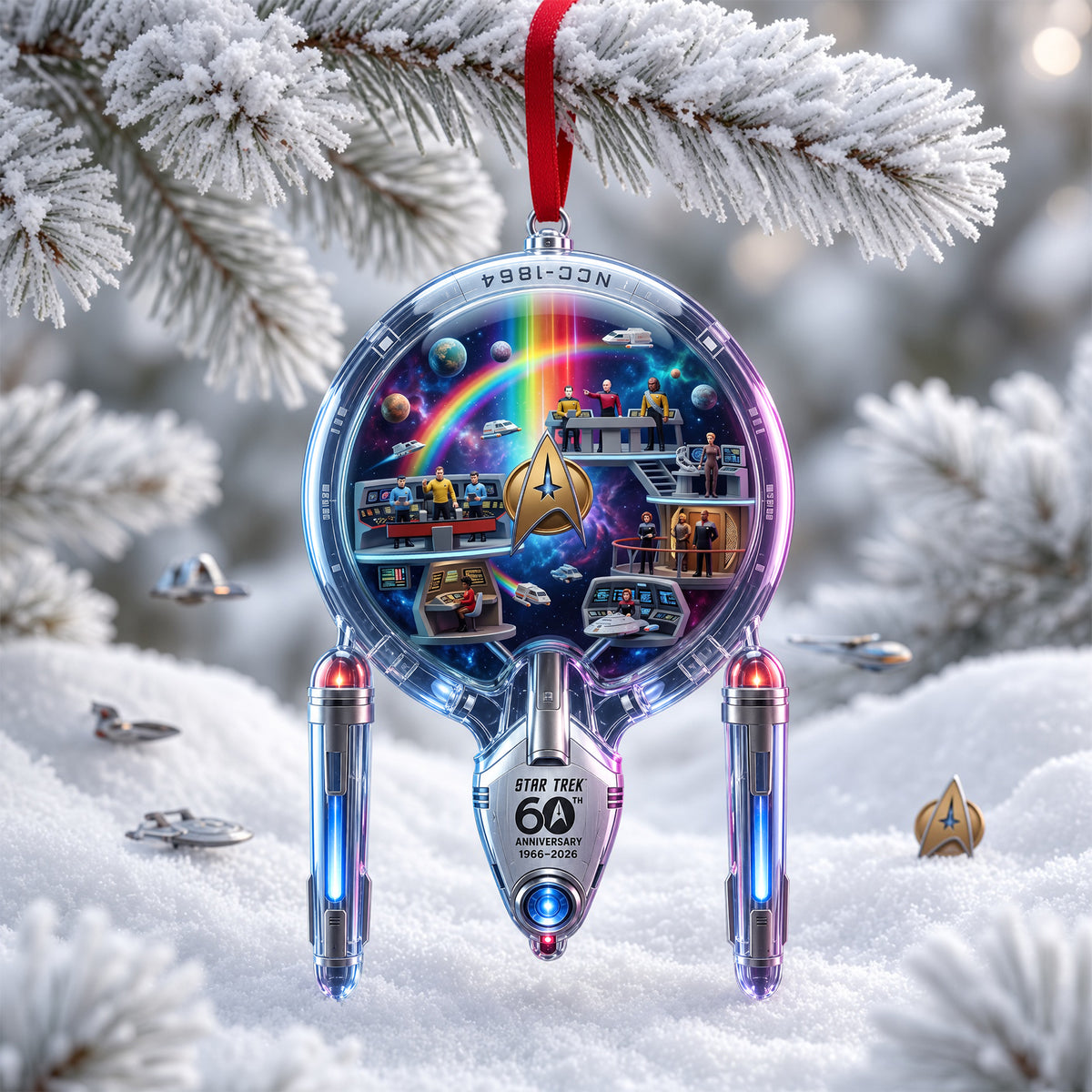 Ship To Uncharted Space Ornament, Personalized Gifts 01QHLU240926-Homacus
