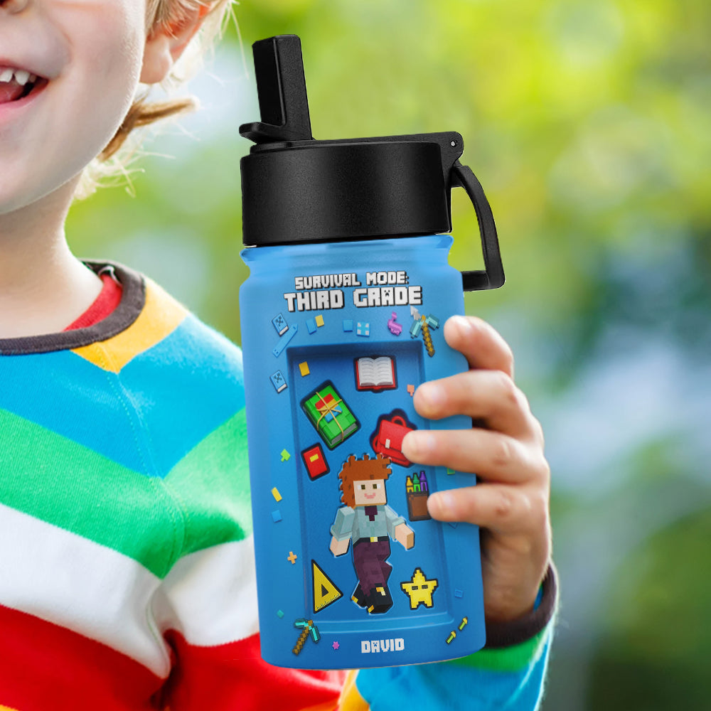 Pixel Style School Survival Kid Tumbler - Personalized Gifts For Kids 03tgtn220725-Homacus