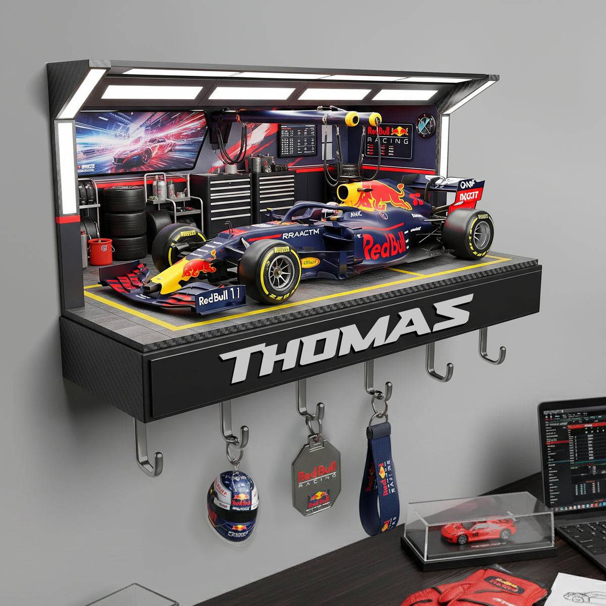 High-Speed Racing Car Key Hanger - Personalized Gift For Racing Lovers 02NALU161225-Homacus