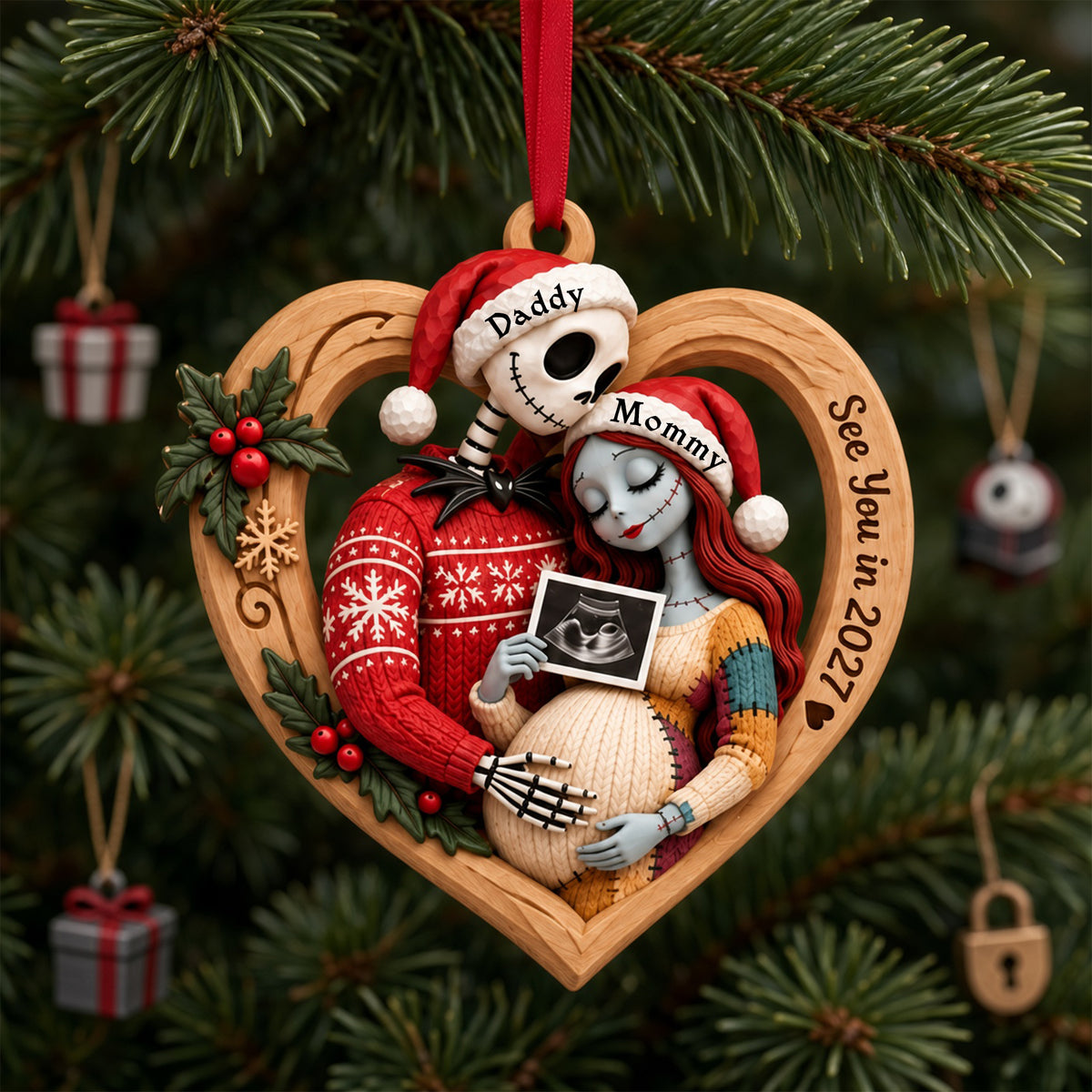 Our First Christmas Ornament - Personalized Gifts For Family 01TYLU231026-Homacus