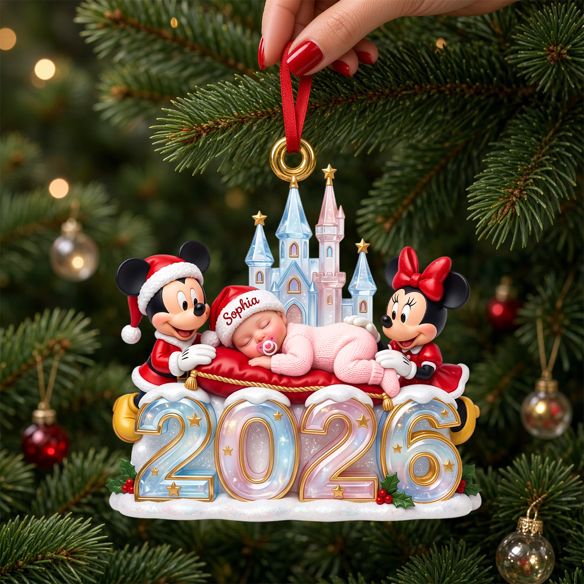 Baby Whimsical Christmas 2026 Ornament - Personalized Christmas Gifts For Kids 01tydh241026-Homacus
