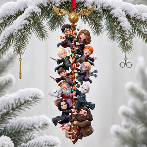 Funny Climbing Flying Broom Christmas Ornament - Personalized Gifts For Family 05nalu120926-Homacus