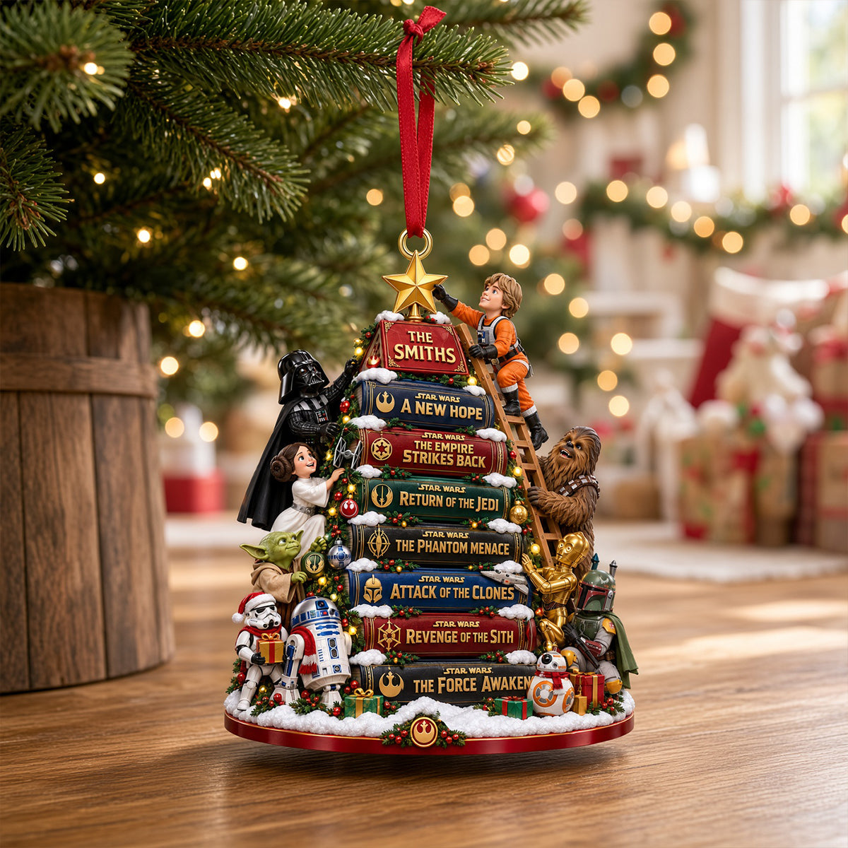 Cosmic Story Book Christmas Ornament - Personalized Gifts For Family 08patn211026-Homacus